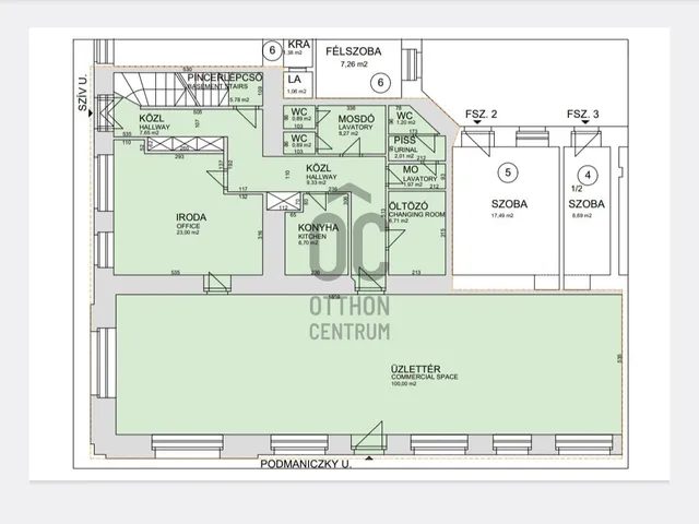 Eladó kereskedelmi és ipari ingatlan Budapest VI. kerület 331 nm