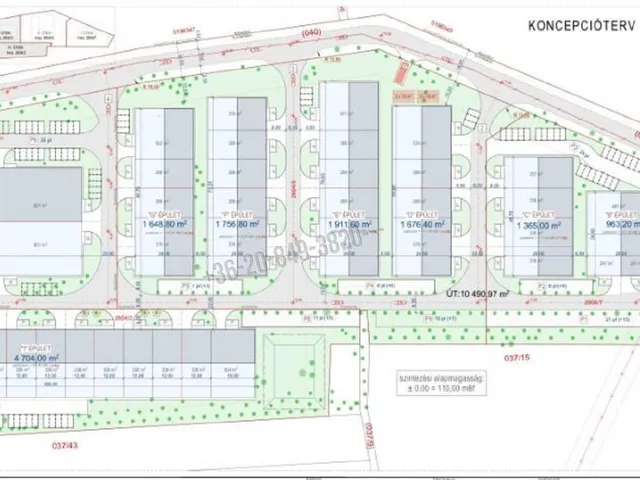 Eladó kereskedelmi és ipari ingatlan Alsónémedi 545 nm