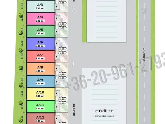 Eladó kereskedelmi és ipari ingatlan Vecsés, Felsőtelep 1001 nm