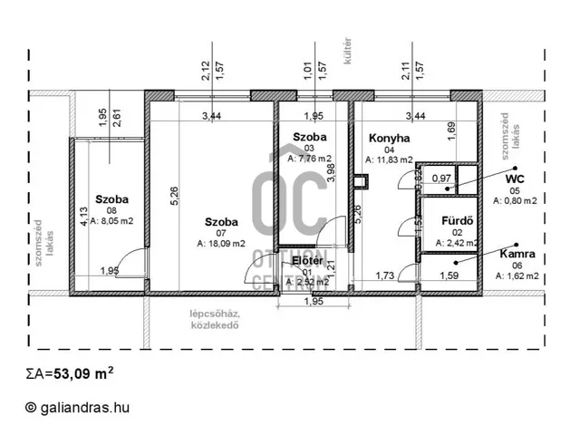 Eladó lakás Ózd 53 nm