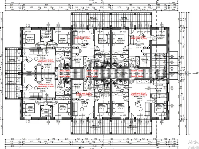 Eladó új építésű lakópark Tiszafüred 49 nm