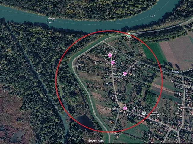 Eladó telek Tiszafüred 3097 nm