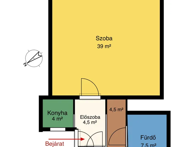 Eladó lakás Budapest VII. kerület 52 nm