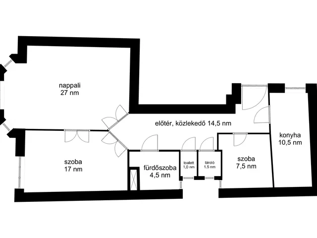Eladó lakás Budapest IX. kerület, Középső Ferencváros, Dandár utca 17. 82 nm