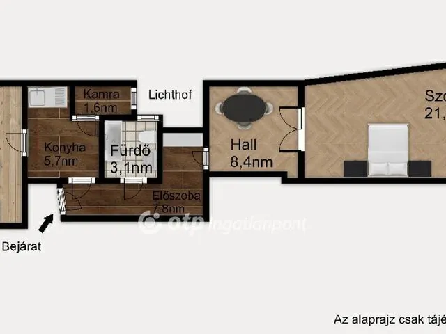 Eladó lakás Budapest VIII. kerület 51 nm