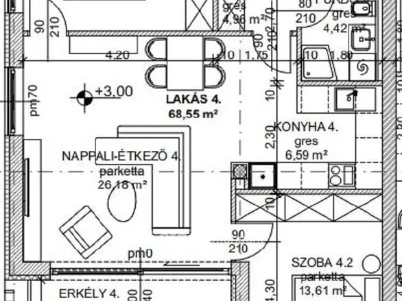 Eladó lakás Budapest III. kerület 71 nm
