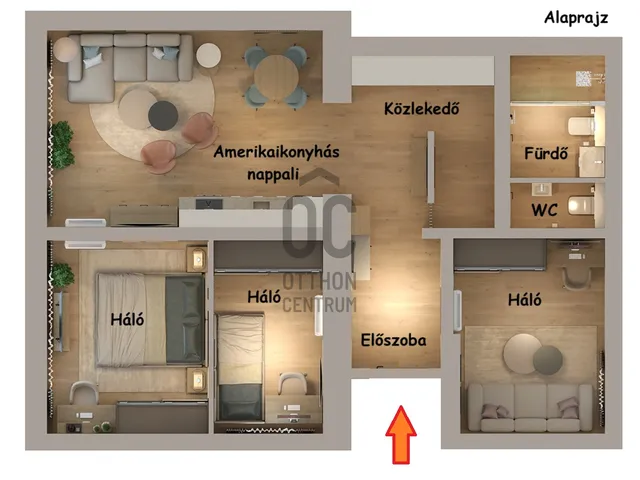 Eladó lakás Debrecen, Belváros 74 nm
