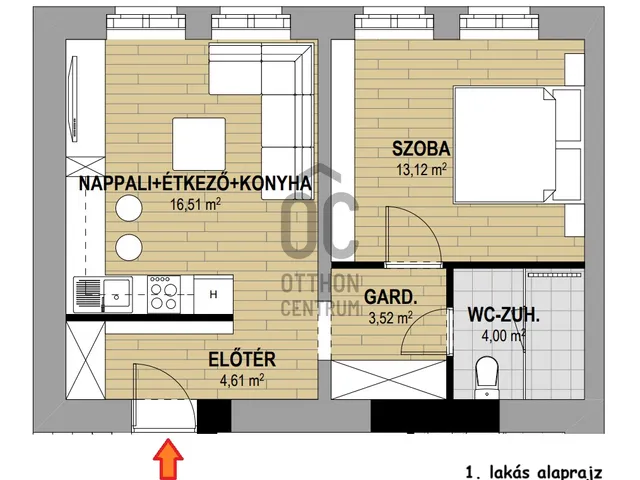 Eladó lakás Debrecen, Belváros 42 nm
