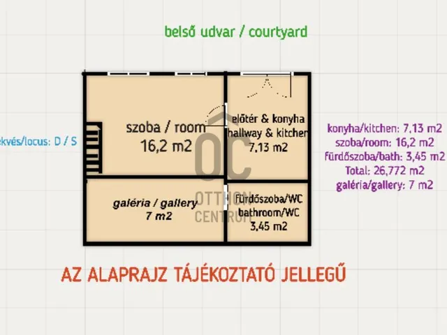 Eladó lakás Budapest VII. kerület, Király utca 26 nm