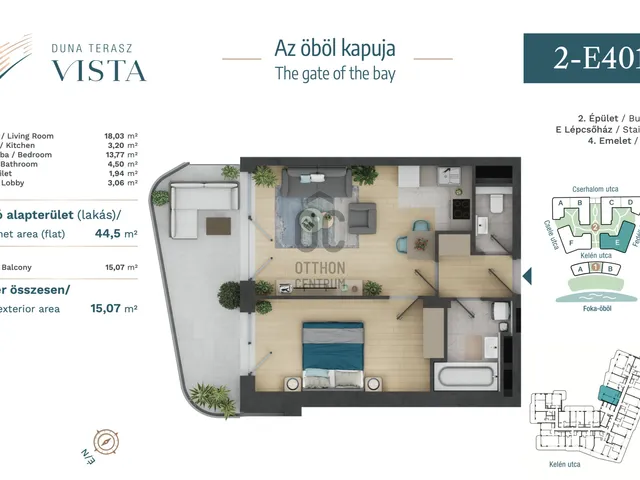 Eladó lakás Budapest XIII. kerület 44 nm