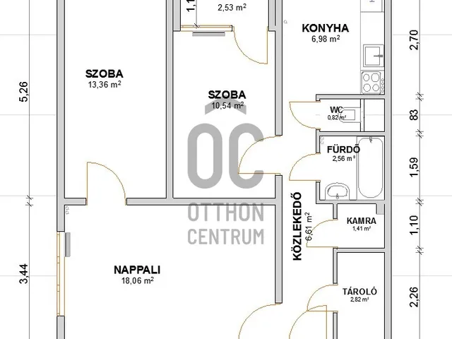 Eladó lakás Budapest XV. kerület, Újpalota 64 nm