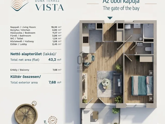 Eladó lakás Budapest XIII. kerület 43 nm