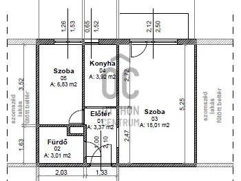 Kiadó lakás Miskolc, Szentpéteri kapu 37 nm