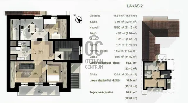 Eladó lakás Cegléd 76 nm