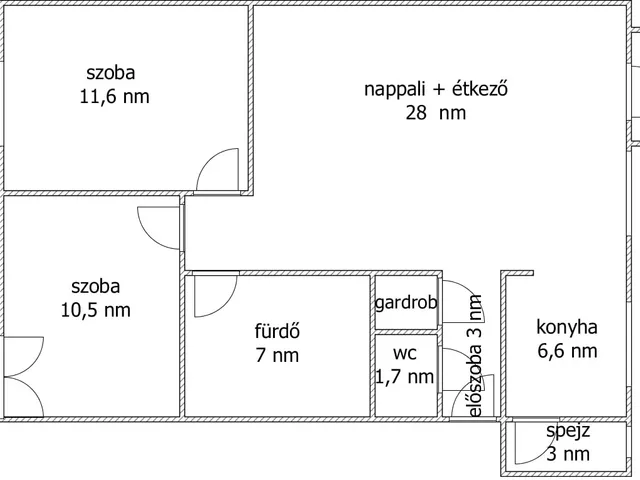 Eladó lakás Cegléd 74 nm