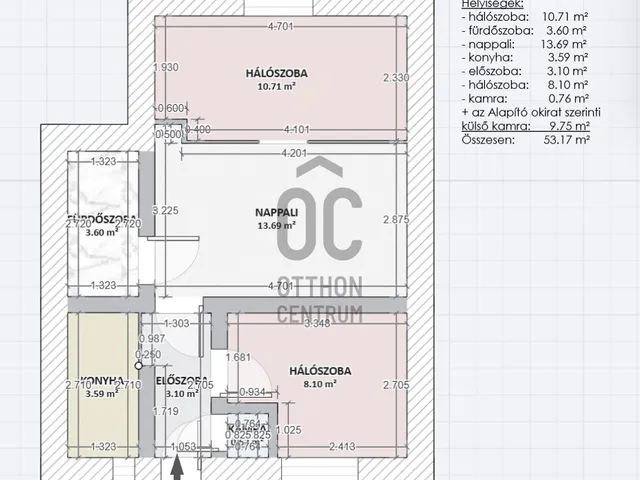 Eladó ház Nagykőrös 53 nm