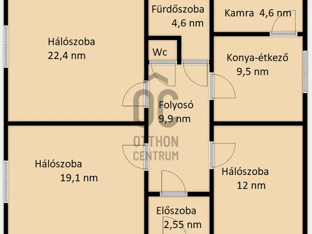 Eladó ház Tiszatenyő 86 nm