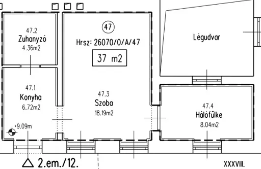 Eladó lakás Budapest XIII. kerület 37 nm