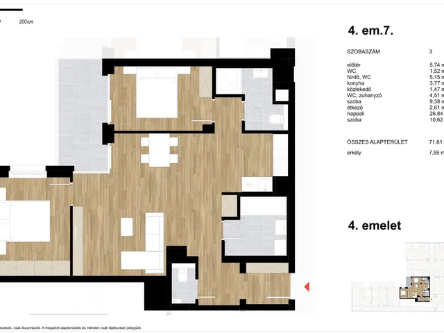 Eladó lakás Budapest XIII. kerület, Lőportárdűlő 71 nm