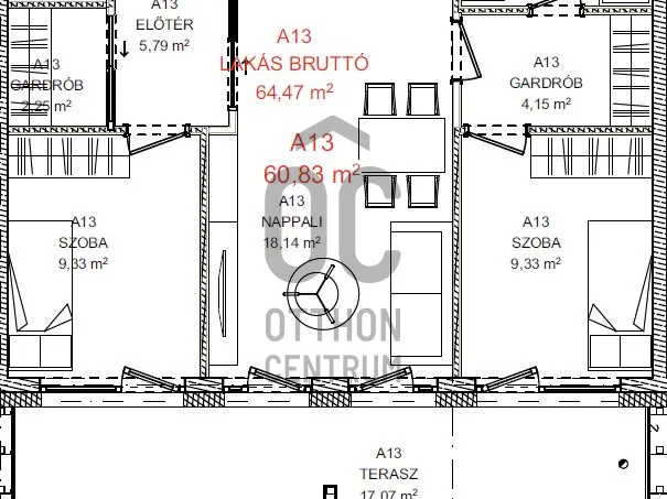 Eladó lakás Budapest XIX. kerület 60 nm