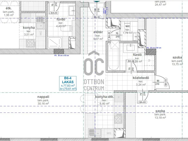 Eladó lakás Budapest XIII. kerület, Angyalföld 77 nm