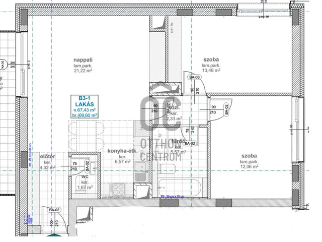 Eladó lakás Budapest XIII. kerület, Angyalföld 67 nm