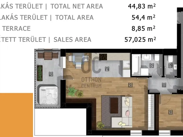 Eladó lakás Budapest XXIII. kerület, Soroksár-Újtelep 44 nm