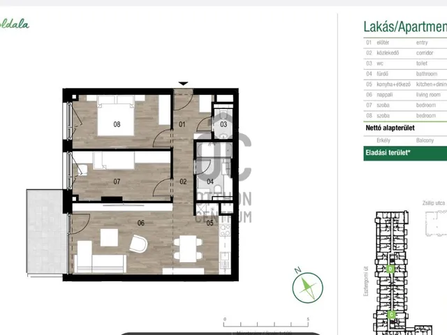 Eladó lakás Budapest XIII. kerület 62 nm