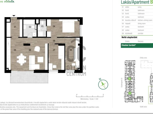 Eladó lakás Budapest XIII. kerület 79 nm