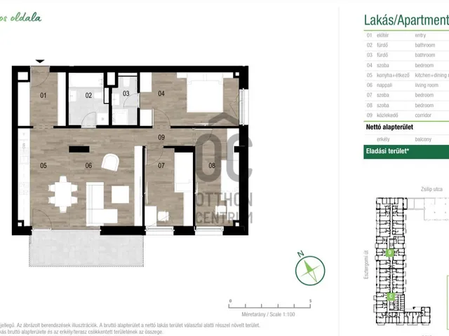 Eladó lakás Budapest XIII. kerület 79 nm