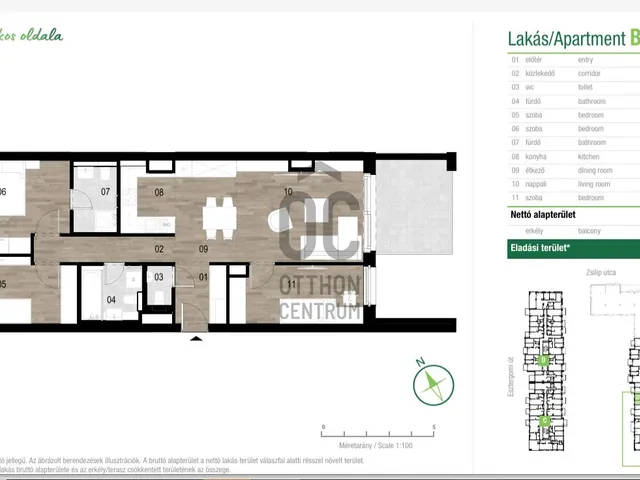 Eladó lakás Budapest XIII. kerület 82 nm