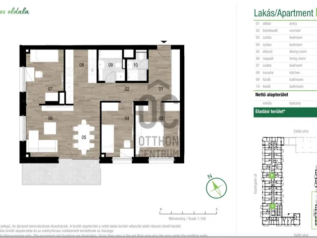 Eladó lakás Budapest XIII. kerület 79 nm