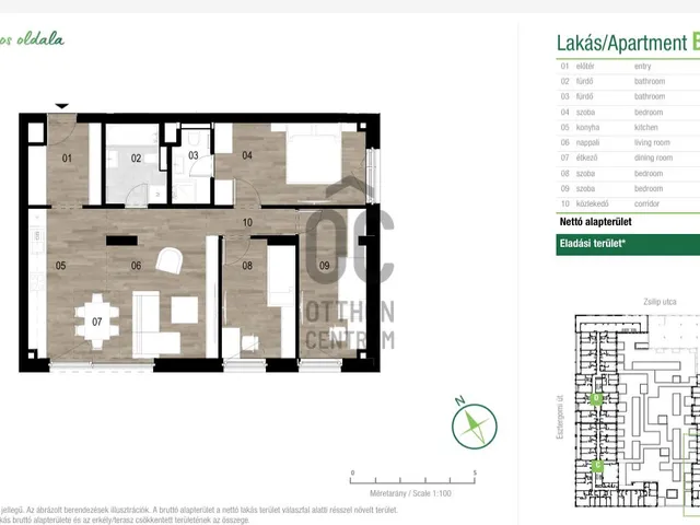Eladó lakás Budapest XIII. kerület 80 nm