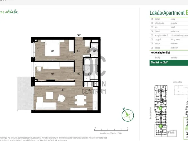Eladó lakás Budapest XIII. kerület 62 nm