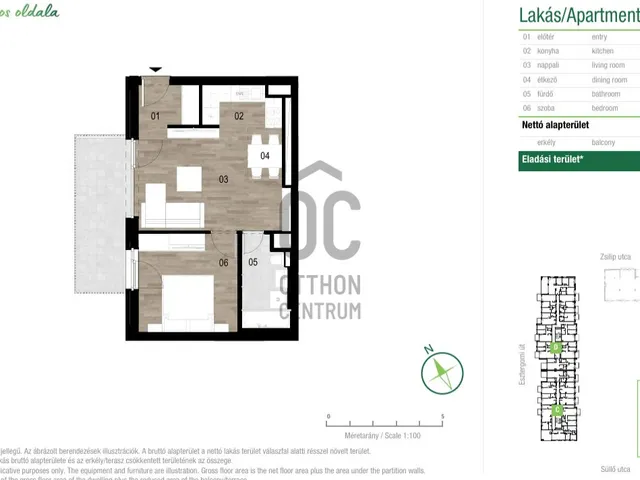 Eladó lakás Budapest XIII. kerület 42 nm