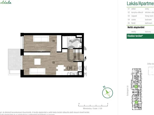 Eladó lakás Budapest XIII. kerület 43 nm