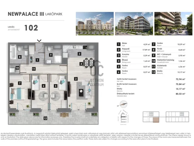 Eladó lakás Budapest XIII. kerület, Angyalföld 73 nm
