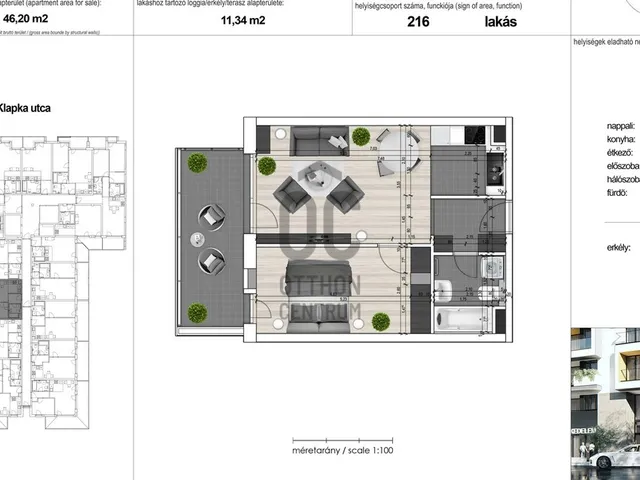 Eladó lakás Budapest XIII. kerület, Lőportárdűlő 45 nm