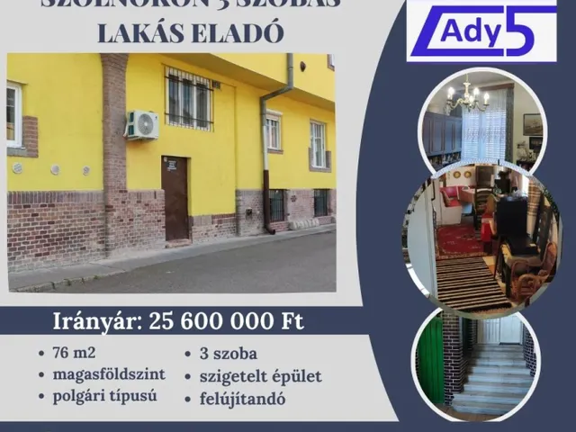 Eladó lakás Szolnok, Belváros 76 nm