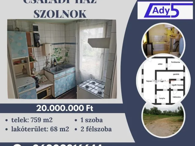 Eladó ház Szolnok, TVM-lakótelep 68 nm