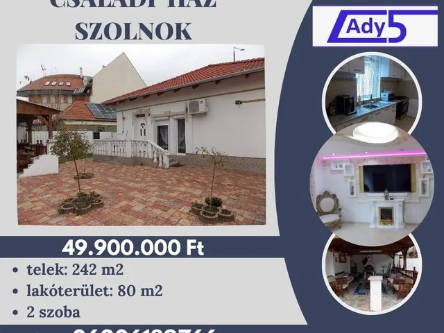 Eladó ház Szolnok, Belváros 80 nm