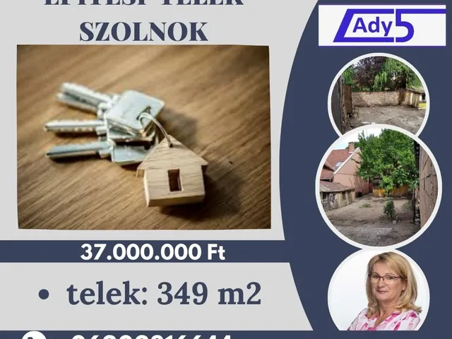 Eladó telek Szolnok, Belváros 349 nm