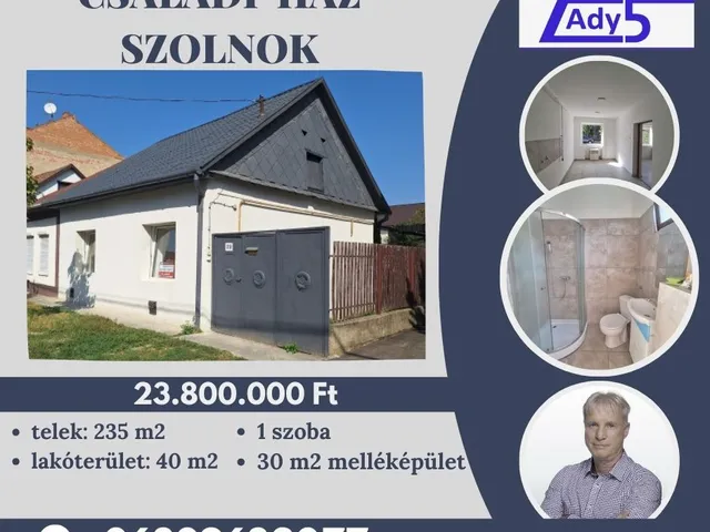 Eladó ház Szolnok, Belváros 40 nm