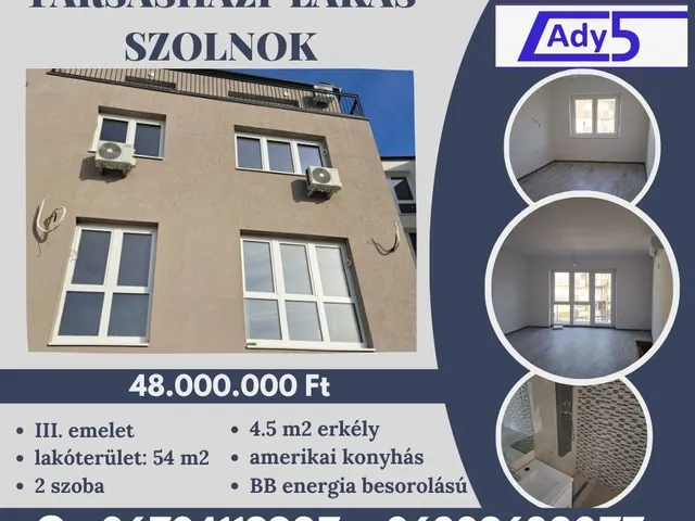 Eladó lakás Szolnok, Belváros 54 nm