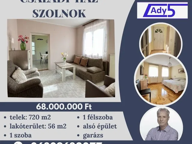 Eladó ház Szolnok, Széchenyi-lakótelep 56 nm