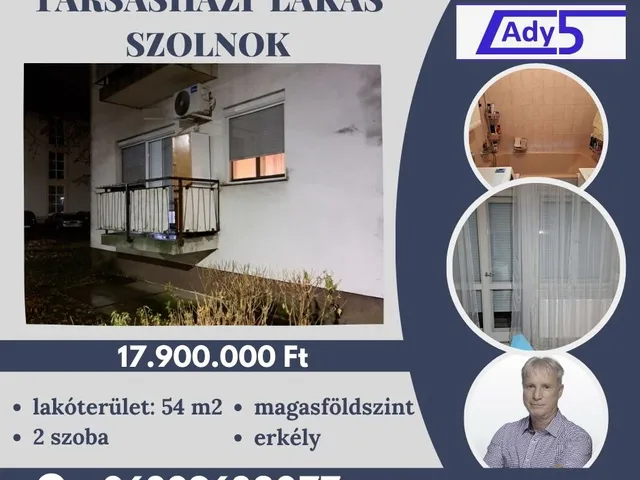 Eladó lakás Szolnok, TVM-lakótelep 54 nm