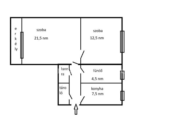 Eladó lakás Budapest XX. kerület 55 nm
