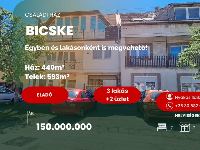 Eladó ház Bicske 440 nm