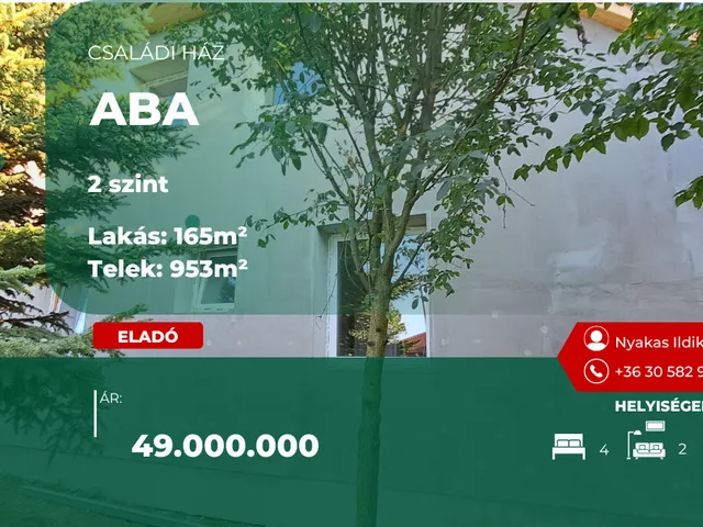 Eladó ház Aba 165 nm