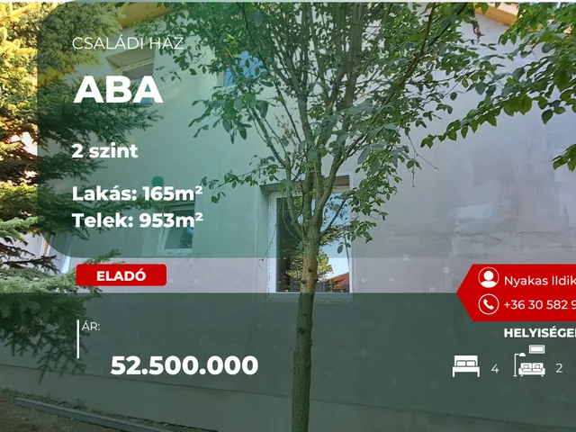 Eladó ház Aba 165 nm